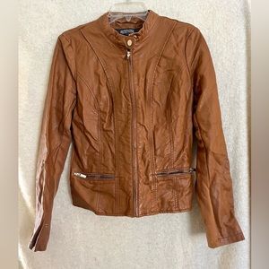 Kenneth Cole Reaction FAUX leather motorcycle jacket